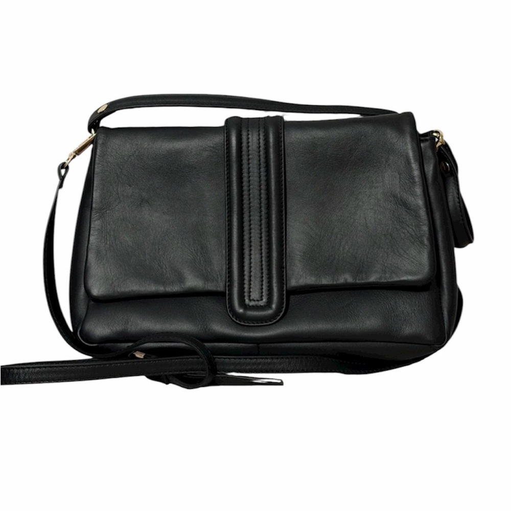 Vintage leather shoulder/crossbody bag by Centaurea. Made in Italy, Like New
